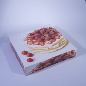 boite gateau blanc 28cm