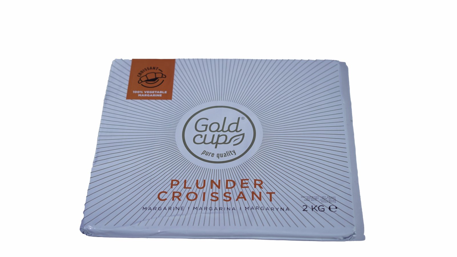 Gold Cup Plunder Croissant Margarine - Pure Quality (2 kg)