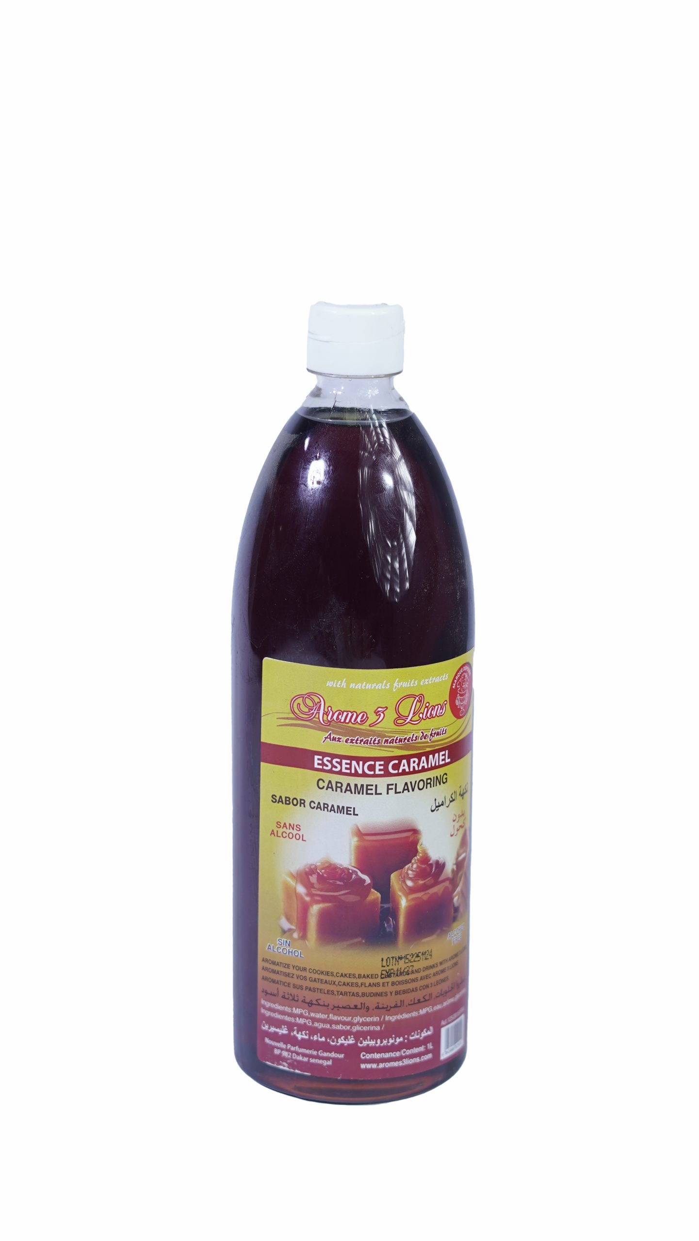 Arôme 3 Lions Essence Caramel (Sans Alcool) - 1L