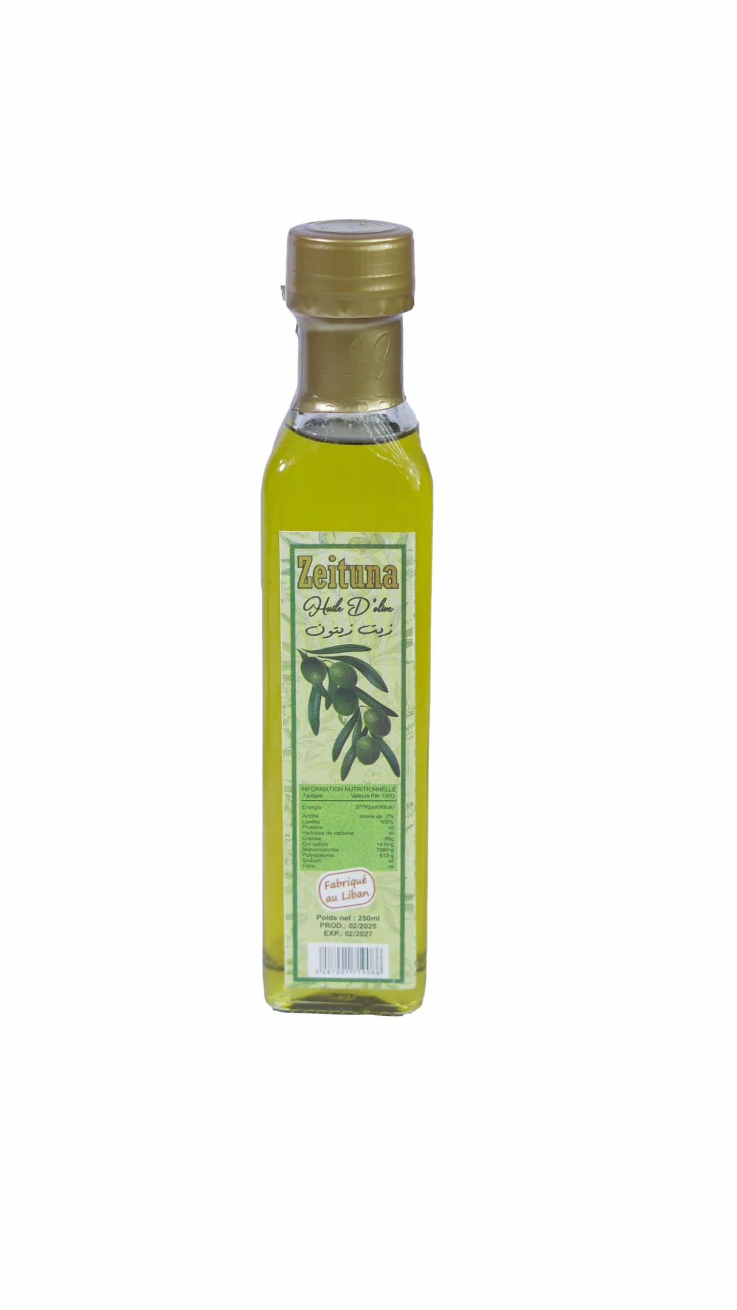 Huile d'Olive Zeituna 250ml