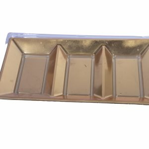 Barquette 3 compartiments or