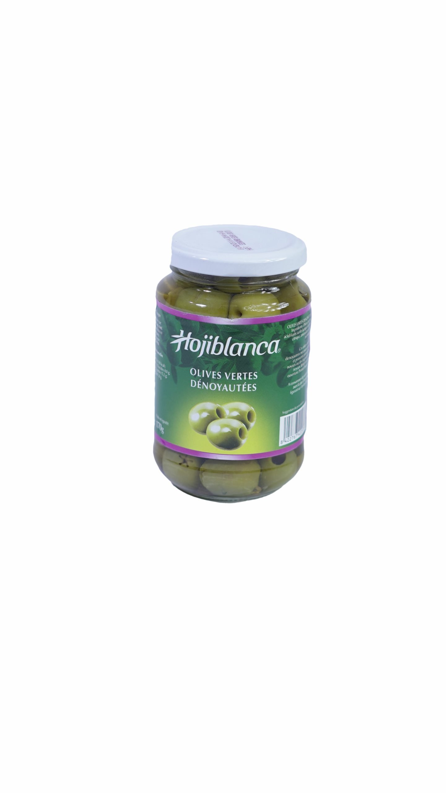 Olives vertes Hojiblanca ( Dénoyautées 170g)