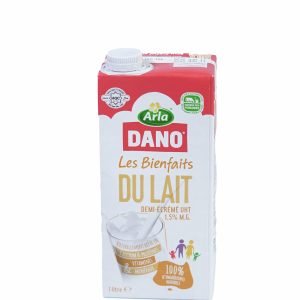 Lait Dano (Brique 1L) Demi creme