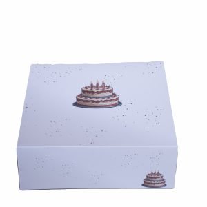 boite gateau blanc 22cm