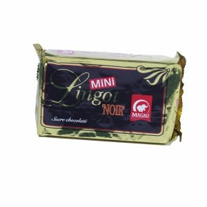 Mini lingot Noir sucre chocolaté Macao